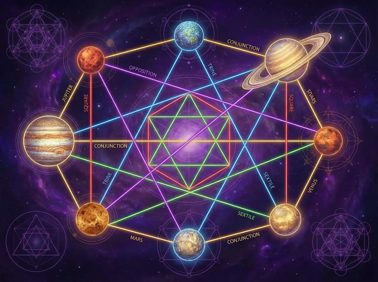 行星相位解读 - 推特母狗 | 占星学进阶